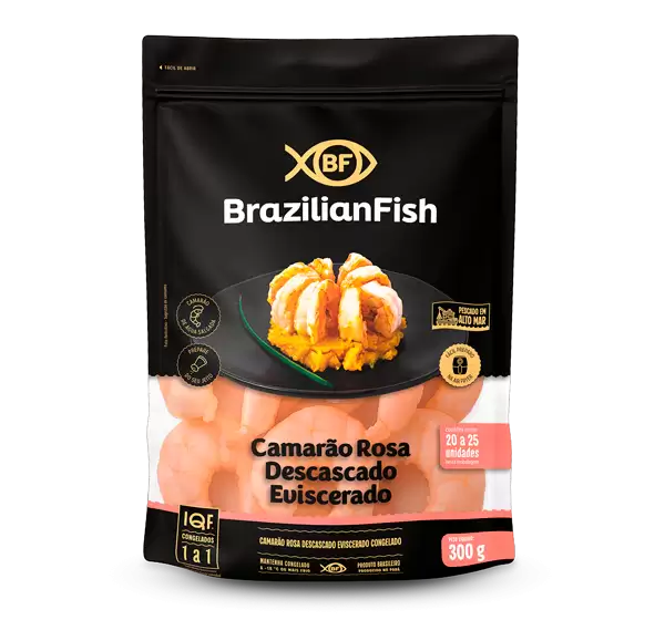 Camarão Rosa Descascado Eviscerado