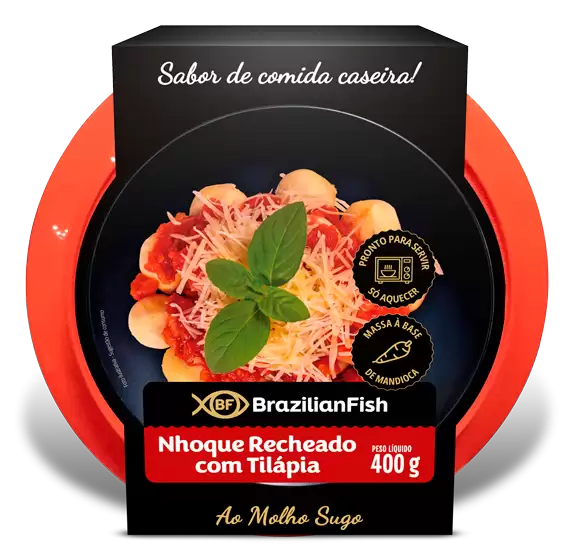 Nhoque Recheado com Tilápia ao Molho Sugo