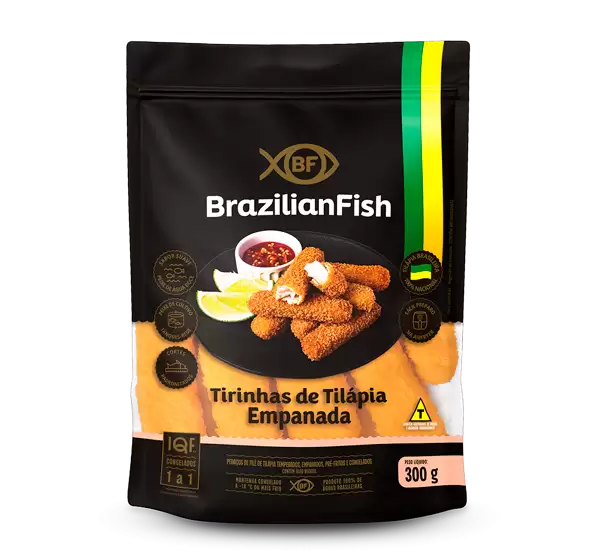 Tirinhas de Tilápia Empanada